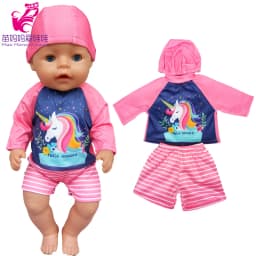 43 CM Baby Doll Clothes Pajama Set Jacket Coat 17 Inch Dolls Jeans Children Gift Toys Outfit