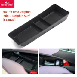 Smabee for BYD Dolphin (Not Fit Dolphin Surf/Dolphin Mini) Car Center Tray Central Lower Layer Storage Box Organizer Tidying