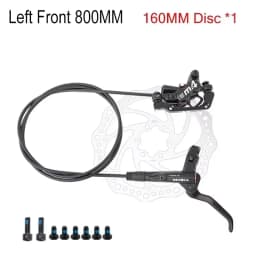 MEROCA M4 4 Piston Brakes Dual-Piston Braking Hydraulic Brakes MTB 22.2MM Diameter Tube Length 800/1400MM Bike Accessories