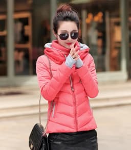 clothes Winter XXXL Jacket Women hooded Solid Color Short Female Coat Parka Outwear For Women Jaqueta Feminina Inverno