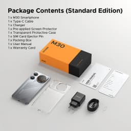 DOOGEE M30 Ai Smartphone 6.88" IP68 Waterproof Android 16 8000mAh Battery 48GB RAM (6+42) 256GB ROM 64MP Camera Widevine L1 Google Pay Supports with 135dB Large Amplitude Speaker