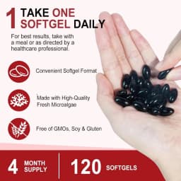 Astaxanthin Softgels 12mg Per Serving Microalgae 120 CT, Gluten-Free Soy-Free, Non-GMO Vegan, Supports Antioxidant Activity