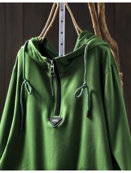 Women's Vintage and Casual Long-sleeved Pullover Top, 2025 New Spring Loose Hooded Sweatshirt