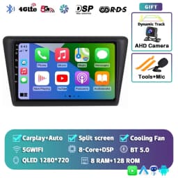 Android 16 Carplay Car Radio For VW Skoda Rapid 2013 2014 2015 2016 2017 2018 2019 Seat Toledo 2015 - 2018 GPS Multimedia Stereo