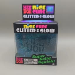 @Needoh Nice Cube Glitter & Glow Squeeze Sensory Stretch Anxiety Relief ADHD Fidget Leisure Adult Gift