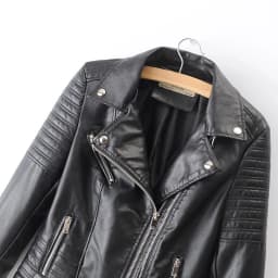 Jackets Women Elegant Turn Down Collar Faux Leather Coats Streetwear Zipper Splice Pockets Jacket Slim Fit High Street