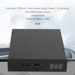 Electronic keyboard GOTEK SFR1M44-U100K Black 3.5 Inch 1.44Mb Usb Ssd Floppy Drive Emulator for Korg Electronic Keyboard Gotek
