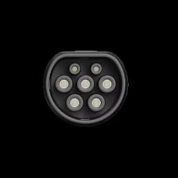 FITMPH Type 2 EV Female Charger Connector 32A 3P 22kW IEC 62196-2 Plug for BEV PHEV with Resistor IP55 Waterproof