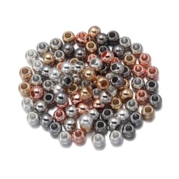 20-100Pcs/Lot 4-14mm High Quality CCB Round Beads Big Hole Bead Spacer Loose Bead For DIY Crafts Ornamen Making Clothing Accesso