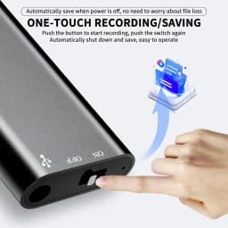 4GB-64GB Mini Ultra-Slim Voice Recorder Digital Professional Grade Voice Activation Reduction Recording Professional MP3 Player