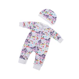 Jumpsuit+hat suitable for 17-18 inch doll clothing, doll clothes, holiday gifts (excluding dolls)