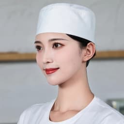 Custom Logo Dome Mesh Chef Hats Women Men Breathable Adjustable Food Service Work Cap Japanese Korean Style Cuisine Hat Cook Hat
