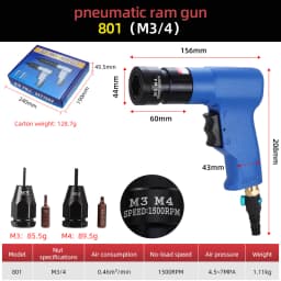 HIFESON Pneumatic Rivet Gun Nuts Riveter Air Rivet Nut Tool Automatic Insert Nut Gun M3 M4 M5 M6 M8 M10 M12 Screws Installation