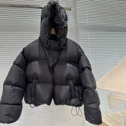 Schinteon Women White Duck Down Jacket with Hood Autumn Winter Warm Over Size Casual Short Thick Outwear 2024 New