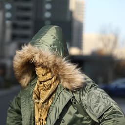N2B Winter Waterproof and Windproof Men's Parka Hooded Thickened Warm Solid Coat Men's Outdoor Sports Ski Coat Jaqueta Masculina