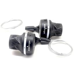Micronew Left & Right MTB Mountain Bike Transmission 3X6 3X7 3X8 Speed Twist Shifter Bicycle Bike Shifter Derailleur For Shimano