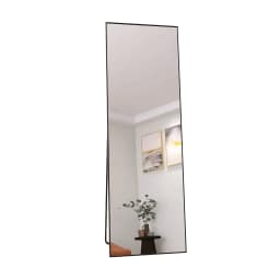 Standing Mirror 162×53cm, Full-Length Mirror, Aluminum Frame Rectangular Cosmetic Mirror for Living Room, Bedroom, Dressing Room