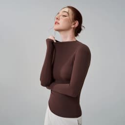SOISOU 5 Colors Half-High Collar Slim Fit Yoga Top Women's Pilates Pullover Sports Long Sleeve High Elastic Fitness T Shirt