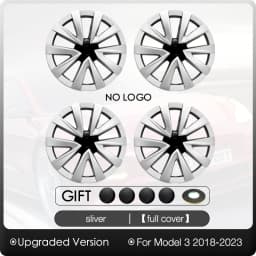 4PCS HubCap 18 Inch Performance Wheel Caps Automobile Replacemen Hub cap Full Rim Cover Accessories for Tesla Model 3 2018-2023