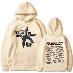 Hit Me Hard and Soft Do You Know To How Bend Red Hoodies Men's Women Fashion Hooded Sweatshirts Oversized Long Sleeve Pullovers