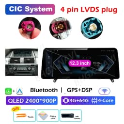 CCC CIC System Carplay for BMW X5 E70 X6 E71 2008 2009 2010 2011 2012 2013 Android 16 DSP Stereo Car Multimedia Radio Player BT