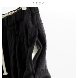Versatile Umbrella Skirt~Autumn and Winter 100% Wool Jacquard Skirt for Women, Black Flower Bud Skirt