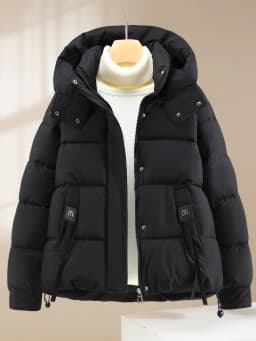 Winter Thickened Women's down Cotton Jacket Bread Style Warmth Fashion Simple Design Short Outerwear Korean Loose Fit Zipper