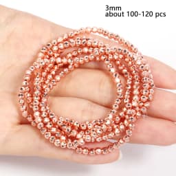 2mm 3mm Faceted Plated Gold Silver AB Color Austria Crystal Beads Tiny Loose Beads for Jewelry Making DIY Bracelets Accessories