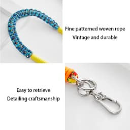 Outdoor Multicolor Rope Braided Bag Strap Handbag Modification Crossbody Strap Detachable Bag Shoulder Belt Strap Replacement