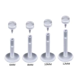 10 Pieces/Lot Clear Soft Transparent Lip Ring Tragus Earring Invisible Nose Ring Cartilage Labret Piercing Body Jewelry