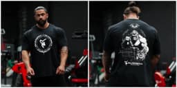 Silverback Gorilla Gym T-Shirt, All-Seeing Eye Spartan Graphic, Cotton Workout Streetwear For Men Bodybuilding Powerlifting