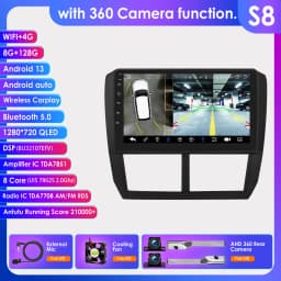 360Camera 2Din Android 13 Car Radio For Subaru Forester Impreza 2008-2014 Car Multimedia GPS 4G-LET Carplay autoradio NO DVD7862