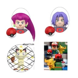 100000 volts pet Trainer ornament Charizard Building Capture pets Blocks Ash Ketchum Misty Serena Mini Action Figure Toys