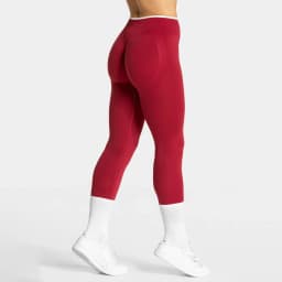 Women Solid Color Seamless Leggings White Edge Waist Tight High Waist Hip Lifting Yoga pants 2026New