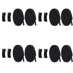 No Tie Shoe Laces Press Lock Shoelaces Without Ties Elastic Laces Locking Without Detachment 8mm Widened Flat Shoelace for Shoes