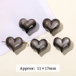 1 Pc Natural Stone Gold Silver Obsidian Carved Bead Cat Paw Pixiu Animals Cute Bead With Hole For Jewelry Making Diy Necklace