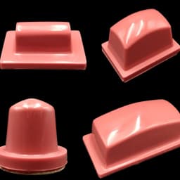 One Piece 25 Degree Pad Printing Rubber Head High Density Corrosion Resistance for Pneumatic Machine