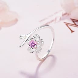 925 Sterling Silver Ring Flowers Zircon High Quality Classics for Women Wedding Fine Jewelry Accessories Party Gifts