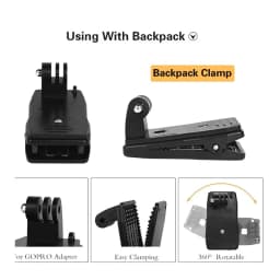 3in1 Gimbal Camera Strong Backpack Clip Adapter Fixed Mount for DJI Osmo Pocket 1 2 / DJI Pocket 3 Accessories