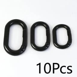 10/20Pcs Spring O Ring Buckles 13-32mm Openable Loop Carabiner Clip Hook for Bag Strap Keyring DIY Craft Hardware Accessories