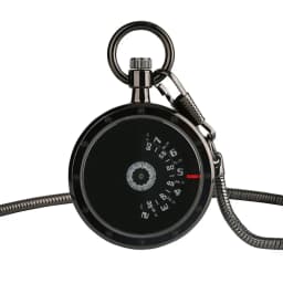 Vintage Creative Turntable Dial Quartz Pocket Watch Luxury Fashion Snake Fob Chain Pendant Clock Man Retro Pocket Timepiece Gift