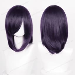 Anime 40cm Medium Basic Synthetic Bang Blond Cosplay Wig Black White Red Pink Green Brown Gold Blue Women Heat Resistant Hair