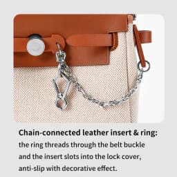 Leather Pin For Herbag 31 Leather Pin Cap Lock Chain Tree Paste Leather Anti Wear Sheet Bag Decoration Women Bag Accessories