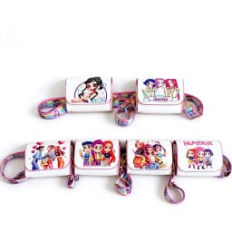 Cute Cartoon Print Crossbody Wallet Small Storage Bag for Kindergarten Students Birthday Gift
