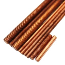 Copper Fully Threaded Metric Bar Studding Rods M4 M5 M6 M8 M10 M12 M16 M18 M20