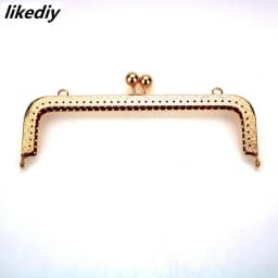 20 Pcs/Lot 20 CM Large Size Square Embossing Metal Purse Frame Kiss Clasp Bead Head DIY Bag Accessory 5 Colors