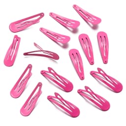 50Pcs 4.8x1.4cm Snap Hair Clips Candy Color Glossy No Slip Metal Hair Pins Clips Barrettes Accessories for Baby Girls Toddlers