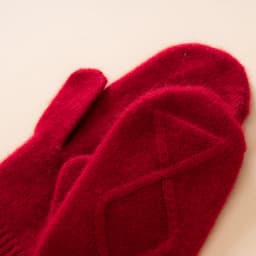 Winter High-Quality 100% Goat Cashmere Knitted Gloves Women Soft Warm Stretch Knit Mittens Full Finger Guantes Female Mittens