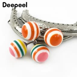 2/5/10Pcs 85mm Embossed Metal Bag Handle Color Bead Coin Purse Frame Kiss Clasp Handbag Wallet Sewing Brackets for Making Bags