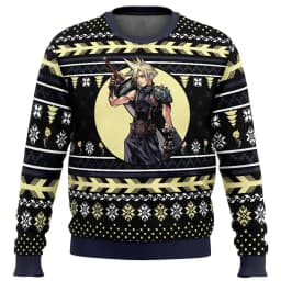 Final Fantasy Anime 2026 New Merry Christmas Ugly Sweater Series Men's and Women's Winter Fashion Casual Sweatshirt